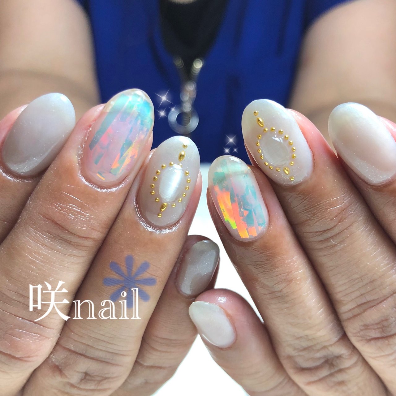 夏 リゾート オフィス ブライダル ハンド 咲nail サキネイル のネイルデザイン No ネイルブック