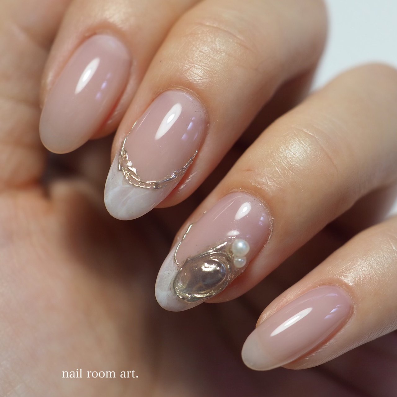 オールシーズン ブライダル パーティー 女子会 ハンド Nail Room Art のネイルデザイン No ネイルブック