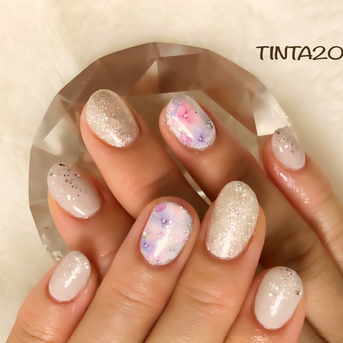 夏 梅雨 浴衣 オフィス ハンド Nail Tinta14のネイルデザイン No ネイルブック