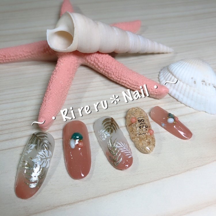 夏 ハンド Ri Re Ru Nail リレル ネイルのネイルデザイン No ネイルブック