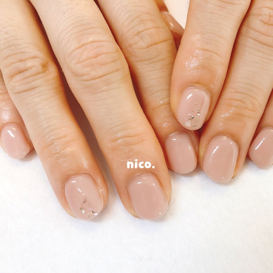 ハンド ベージュ Nailsalon Nico のネイルデザイン No 5398681 ネイルブック