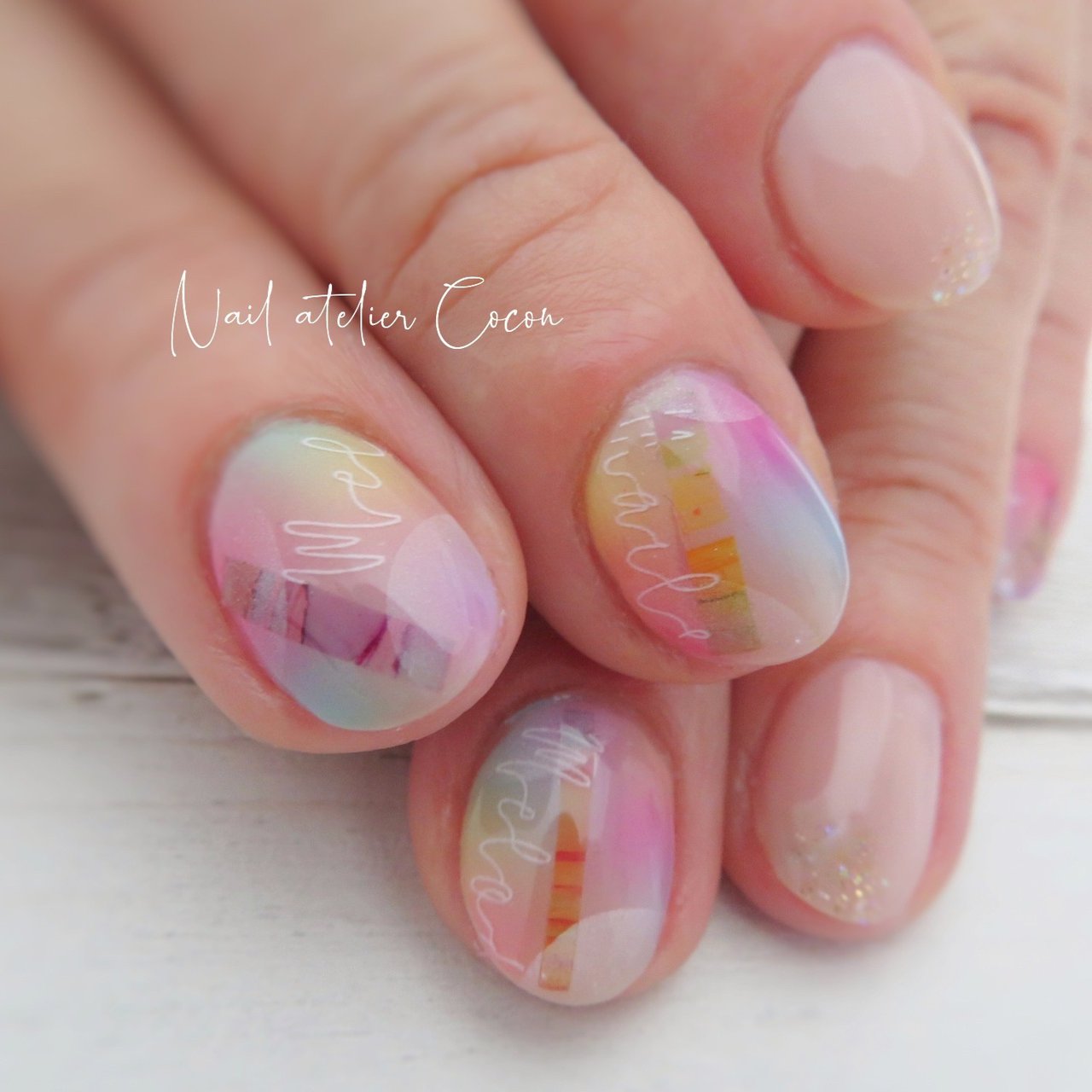 オールシーズン デート 女子会 ハンド タイダイ Nailateliercoconのネイルデザイン No ネイルブック