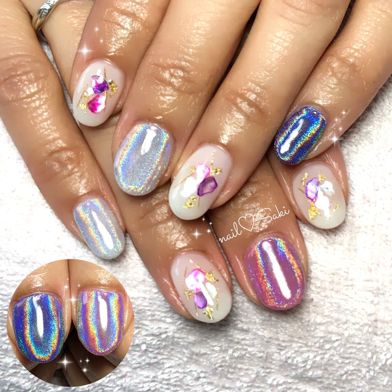 夏 海 リゾート ハンド シェル Nail Sakiのネイルデザイン No ネイルブック