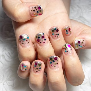 丸ホロのネイルデザイン ネイルブック