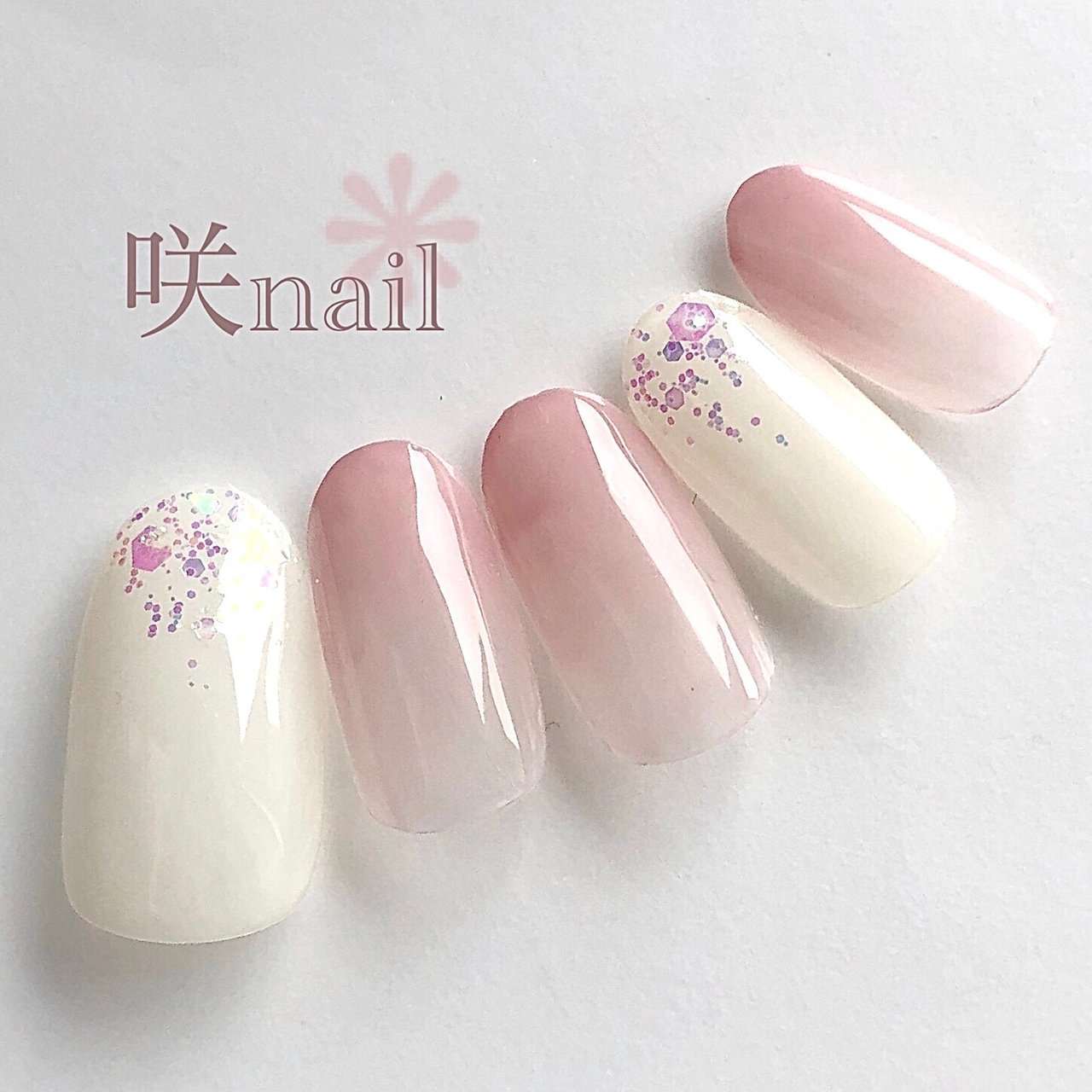 春 夏 オールシーズン オフィス ハンド 咲nail サキネイル のネイルデザイン No ネイルブック