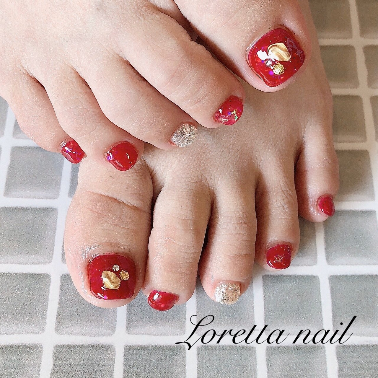 夏 海 リゾート 浴衣 フット Loretta Nailのネイルデザイン No ネイルブック