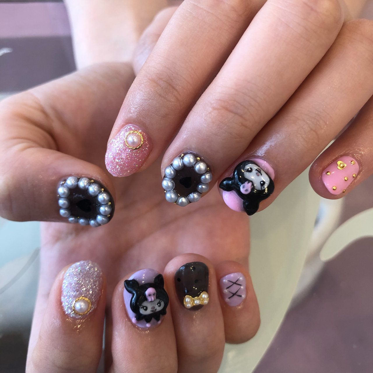 ハンド キャラクター ショート パステル ジェル 宮城県 石巻 ロージーネイル Rosy Nail Pupuu Rosyのネイル デザイン No ネイルブック