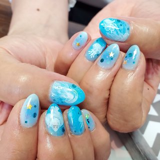 人気順 夏のクリアネイル19のネイルデザイン ネイルブック