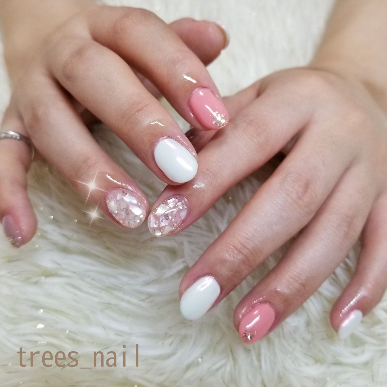 春 夏 デート 女子会 ハンド Trees Nailのネイルデザイン No ネイルブック