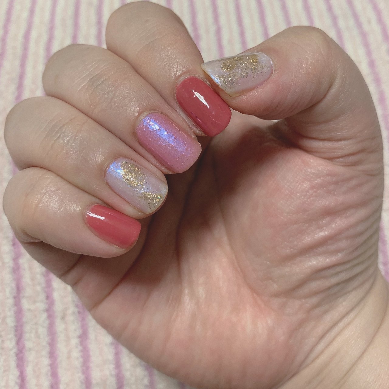 春 夏 ハンド シンプル ラメ ஐ Moconail ஐ のネイルデザイン No ネイルブック