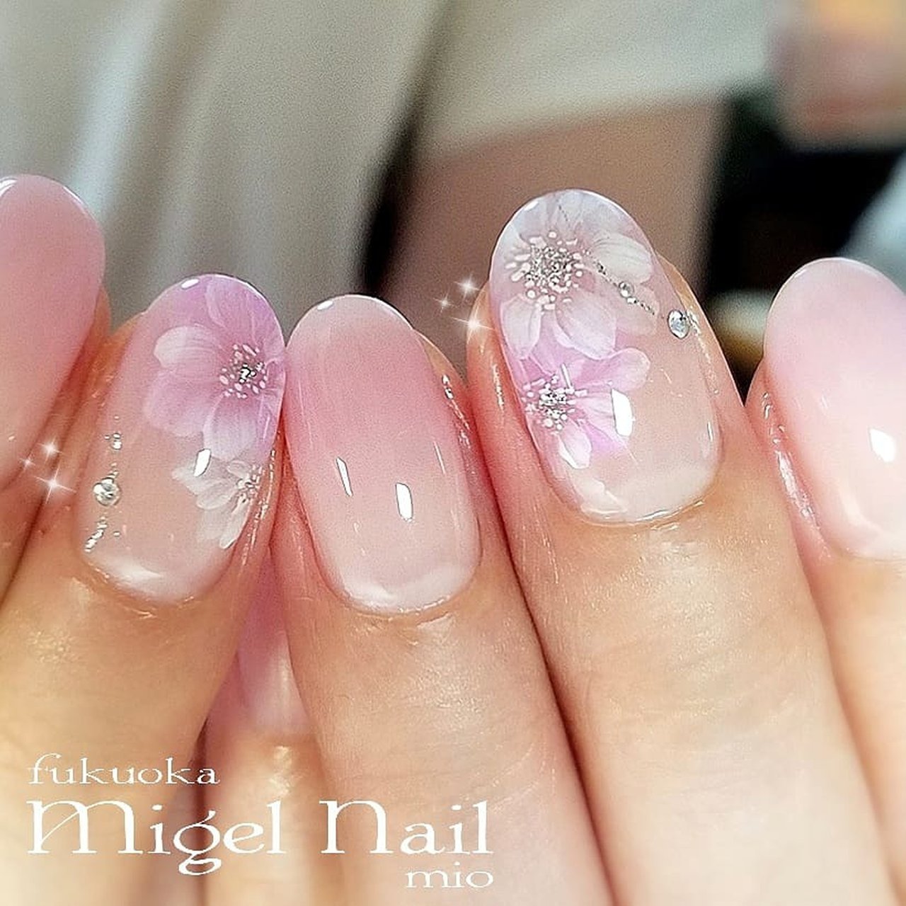 梅雨 オフィス ブライダル パーティー ハンド Migel Nailのネイルデザイン No ネイルブック