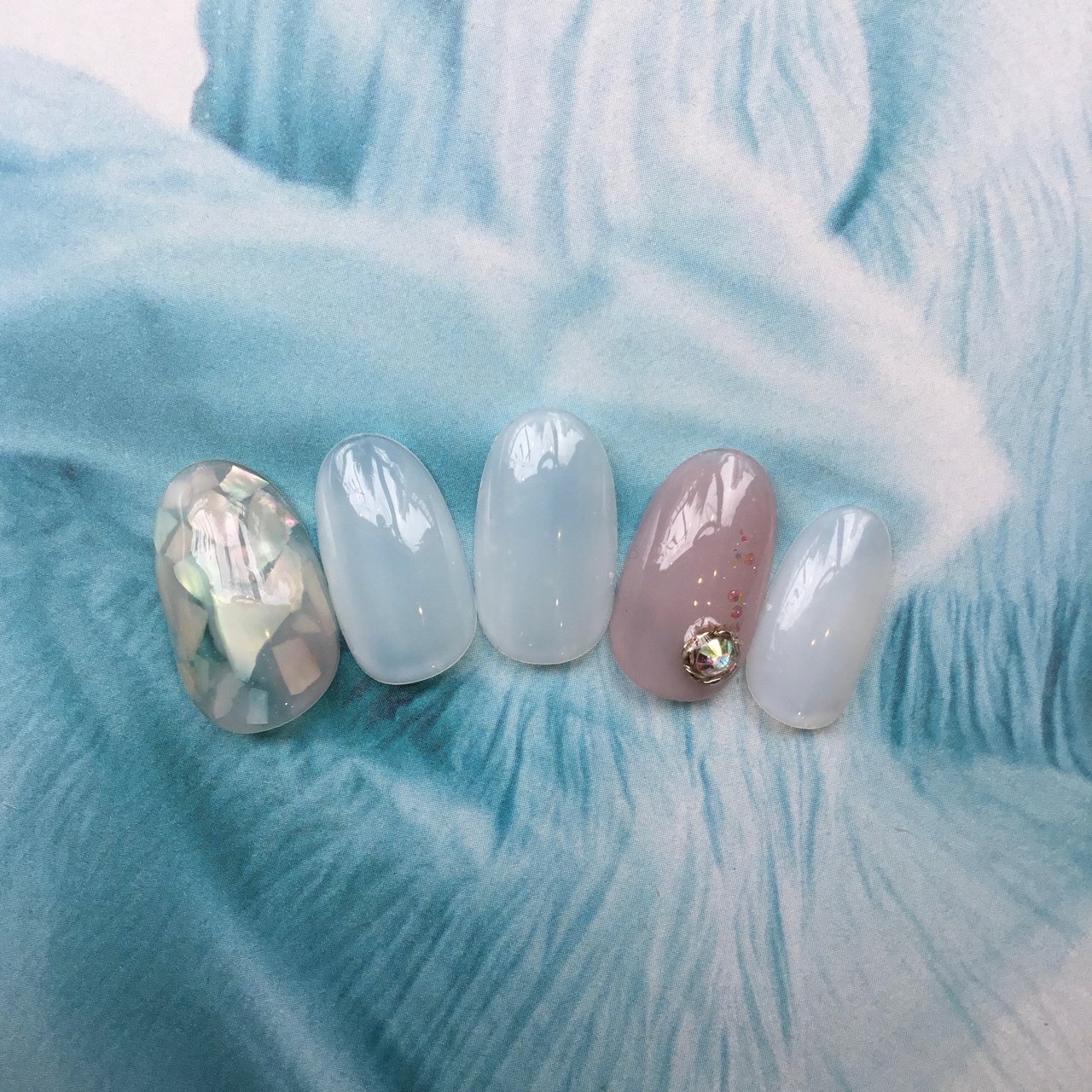 夏 オールシーズン オフィス デート ハンド P Fiveのネイルデザイン No ネイルブック