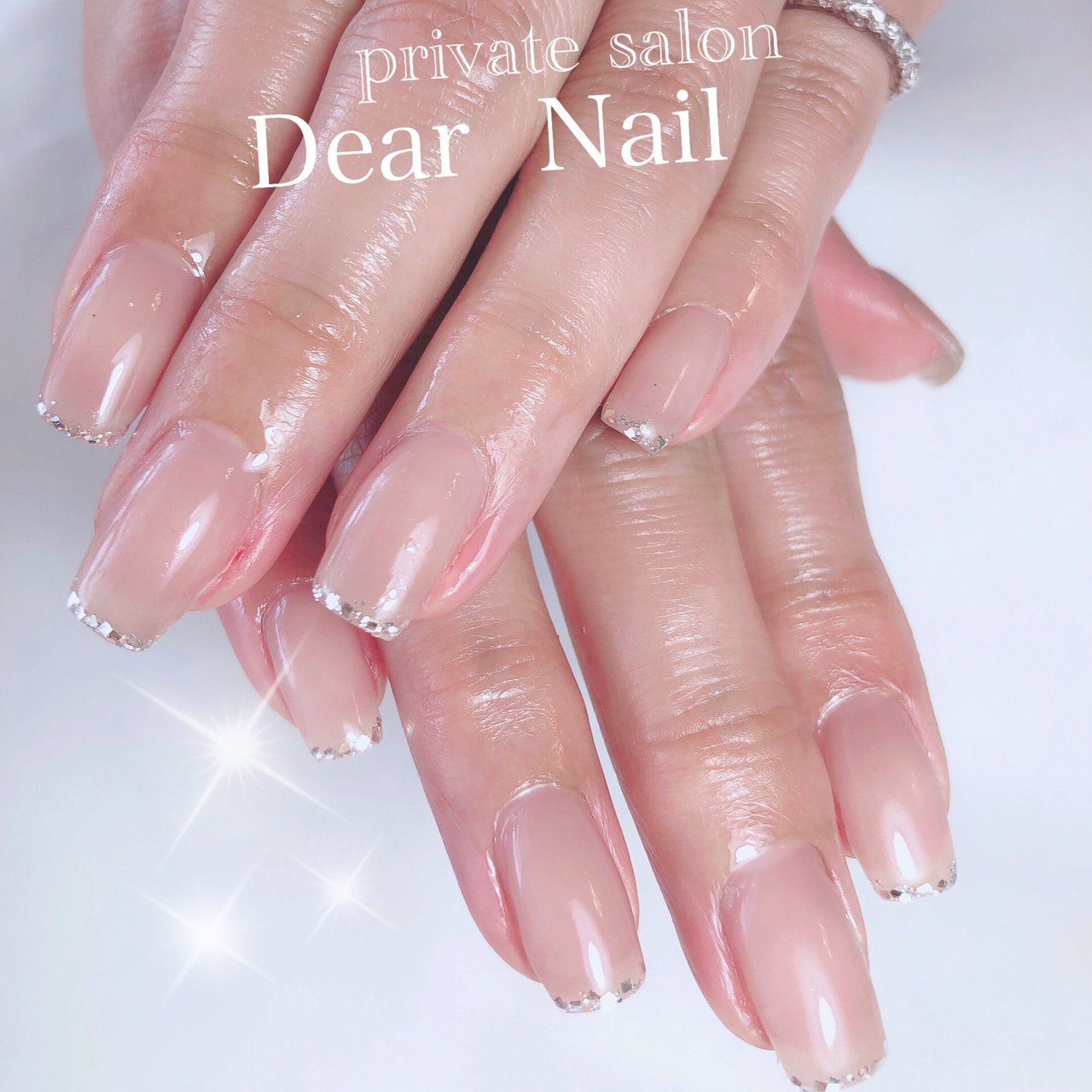 オールシーズン ハンド ラメ ワンカラー ミディアム Dearnail39のネイルデザイン No ネイルブック