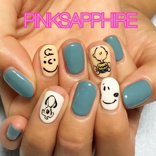 人気順 キャラクター 単色のネイルデザイン ネイルブック