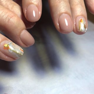 オールシーズン ハンド シンプル ショート クリア Arte M Nailのネイルデザイン No ネイルブック