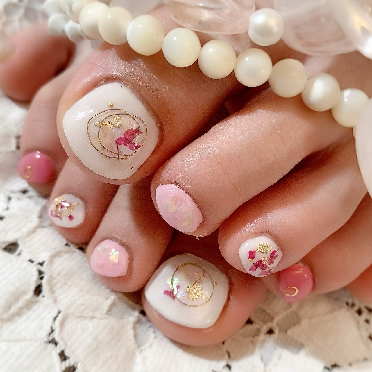 夏 オールシーズン オフィス デート フット ネイルサロンアンジーのネイルデザイン No ネイルブック