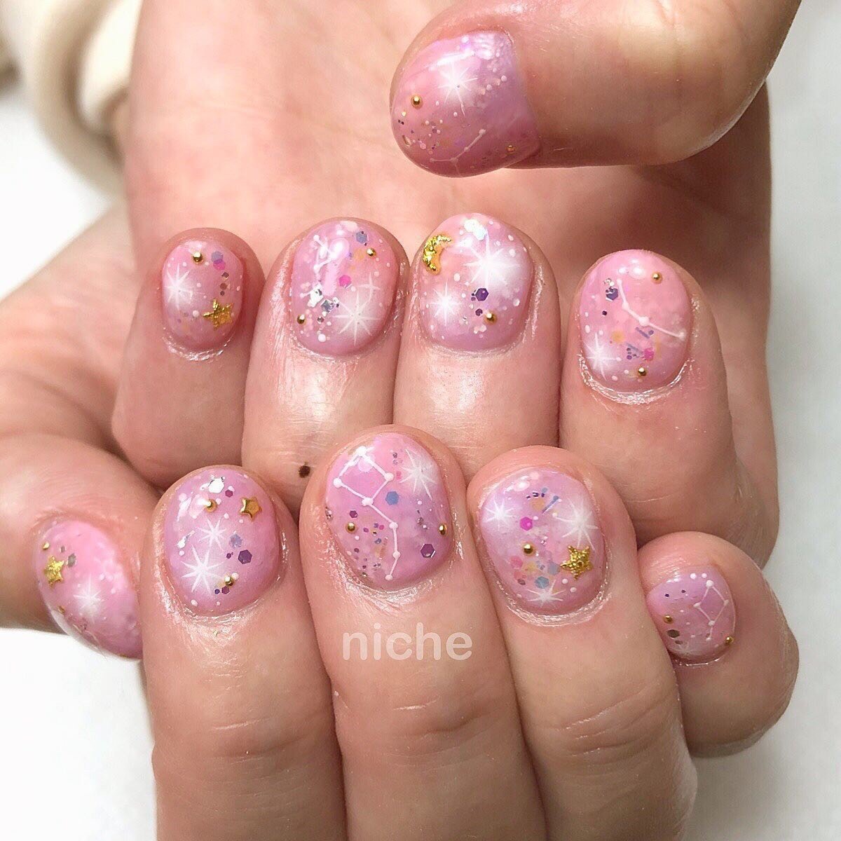 オールシーズン バレンタイン 七夕 ライブ ハンド Nailsalonniche ネイルサロンニッチのネイルデザイン No ネイル ブック