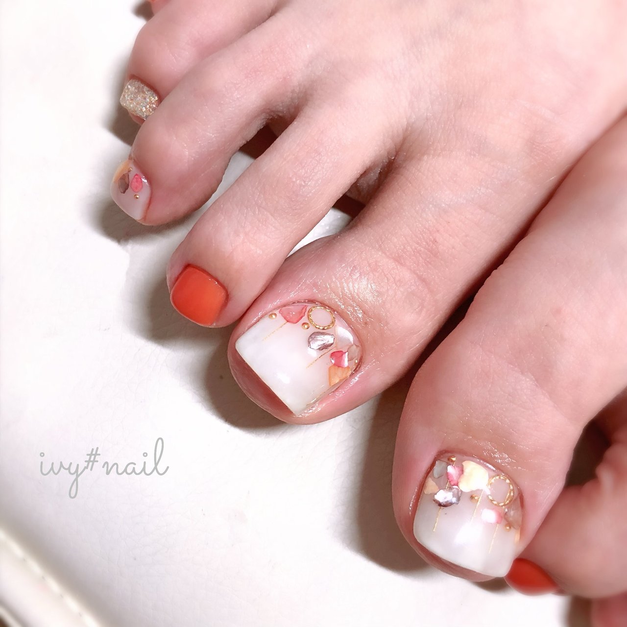 夏 秋 旅行 海 フット Ivy Nailのネイルデザイン No ネイルブック