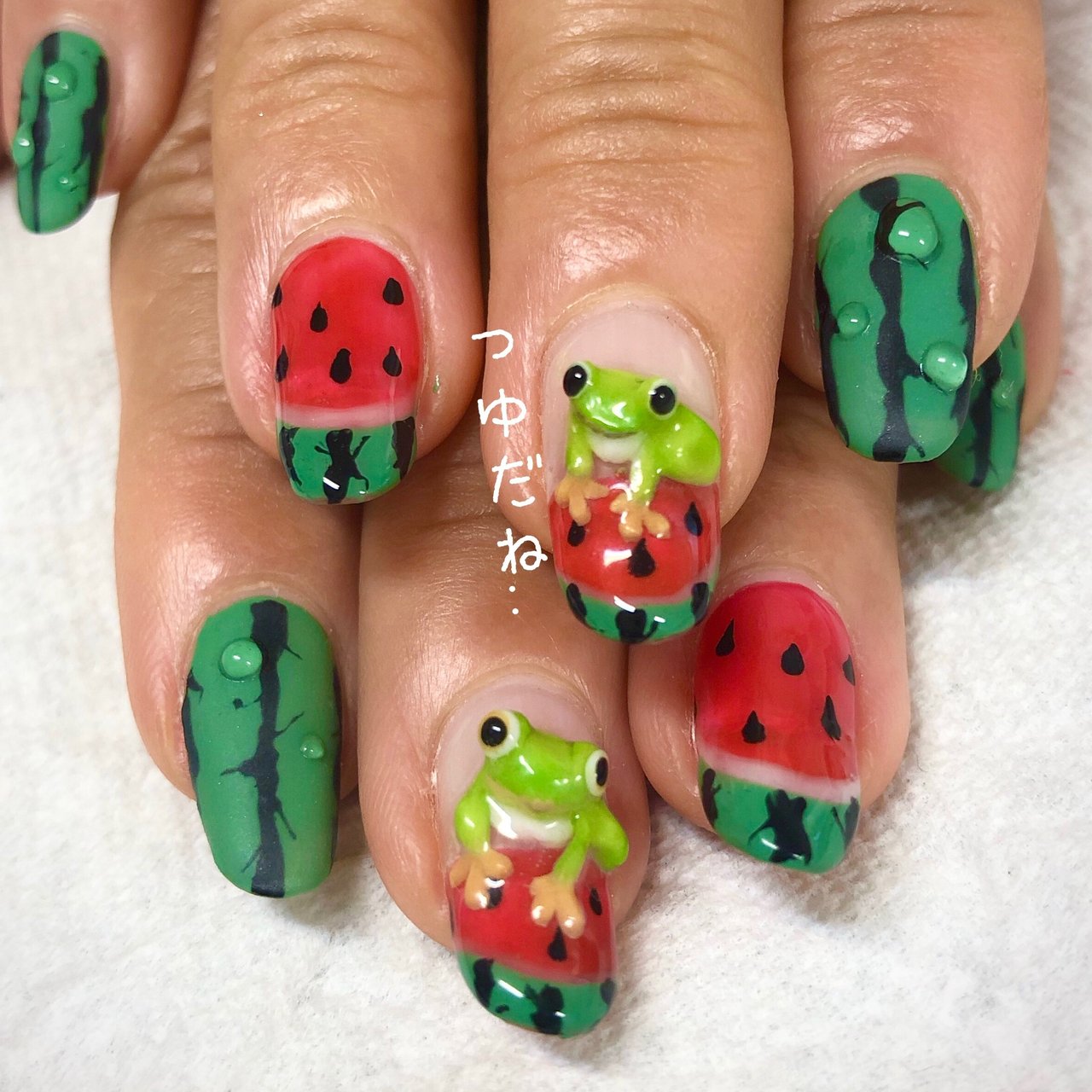 夏 梅雨 海 ハンド レッド Fuwafuwa Takakoのネイルデザイン No ネイルブック