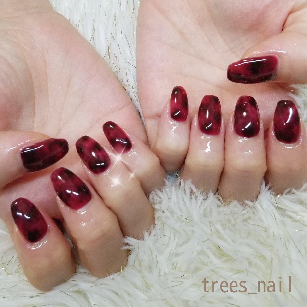 秋 ライブ パーティー 女子会 ハンド Trees Nailのネイルデザイン No ネイルブック