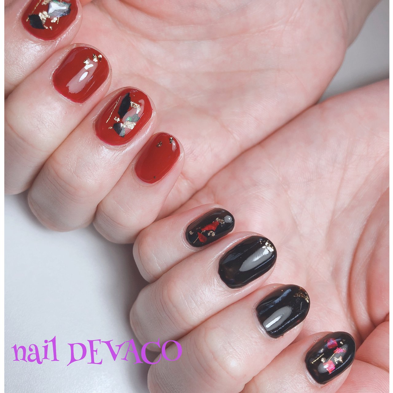 オールシーズン ハンド ホログラム シェル ニュアンス 999naildevacoのネイルデザイン No ネイルブック