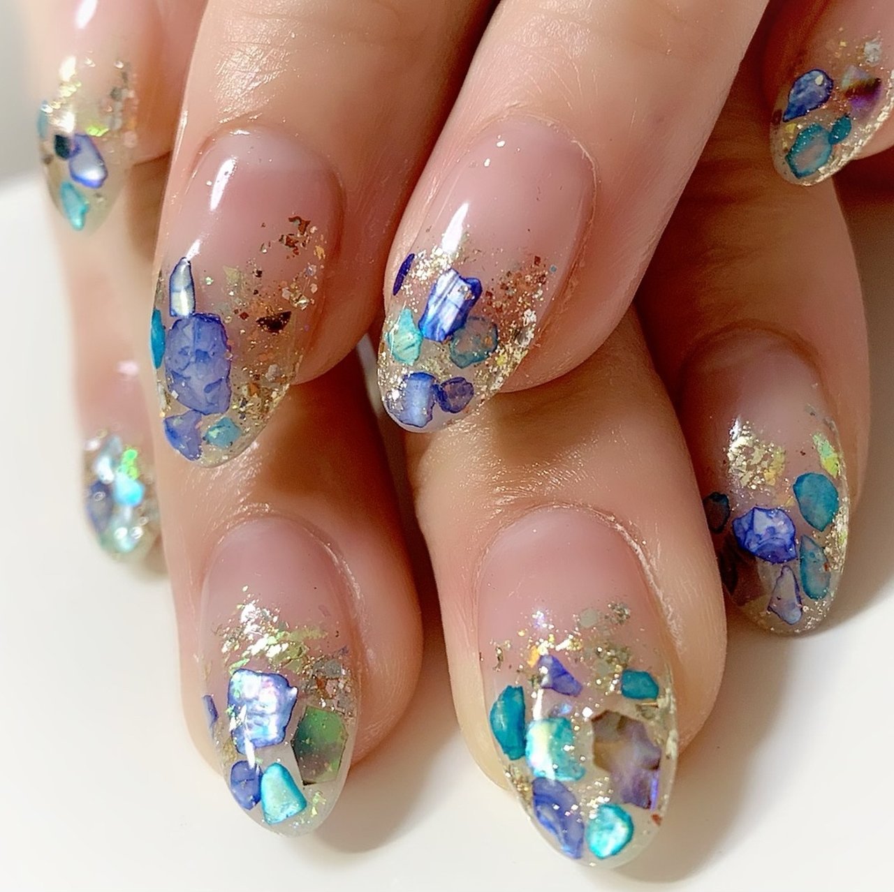 夏 梅雨 海 リゾート ハンド Nailsalonchanceのネイルデザイン No ネイルブック