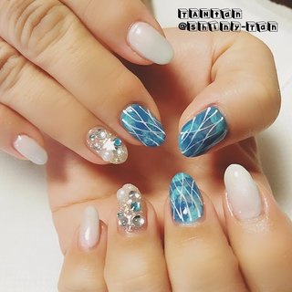 人気順 アクアブルーのネイルデザイン ネイルブック