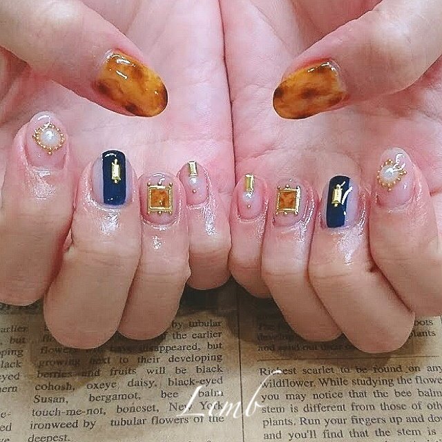 夏 秋 オールシーズン オフィス ハンド Limb リム Miyazakiのネイルデザイン No ネイルブック