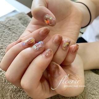 セロハンネイルのネイルデザイン ネイルブック