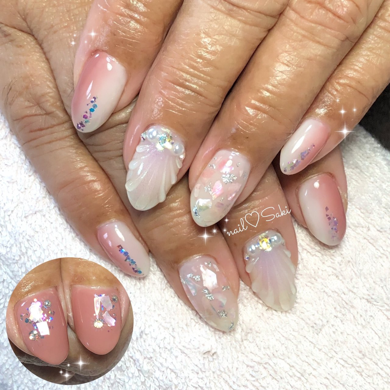 夏 海 リゾート ハンド グラデーション Nail Sakiのネイルデザイン No 5426756 ネイルブック