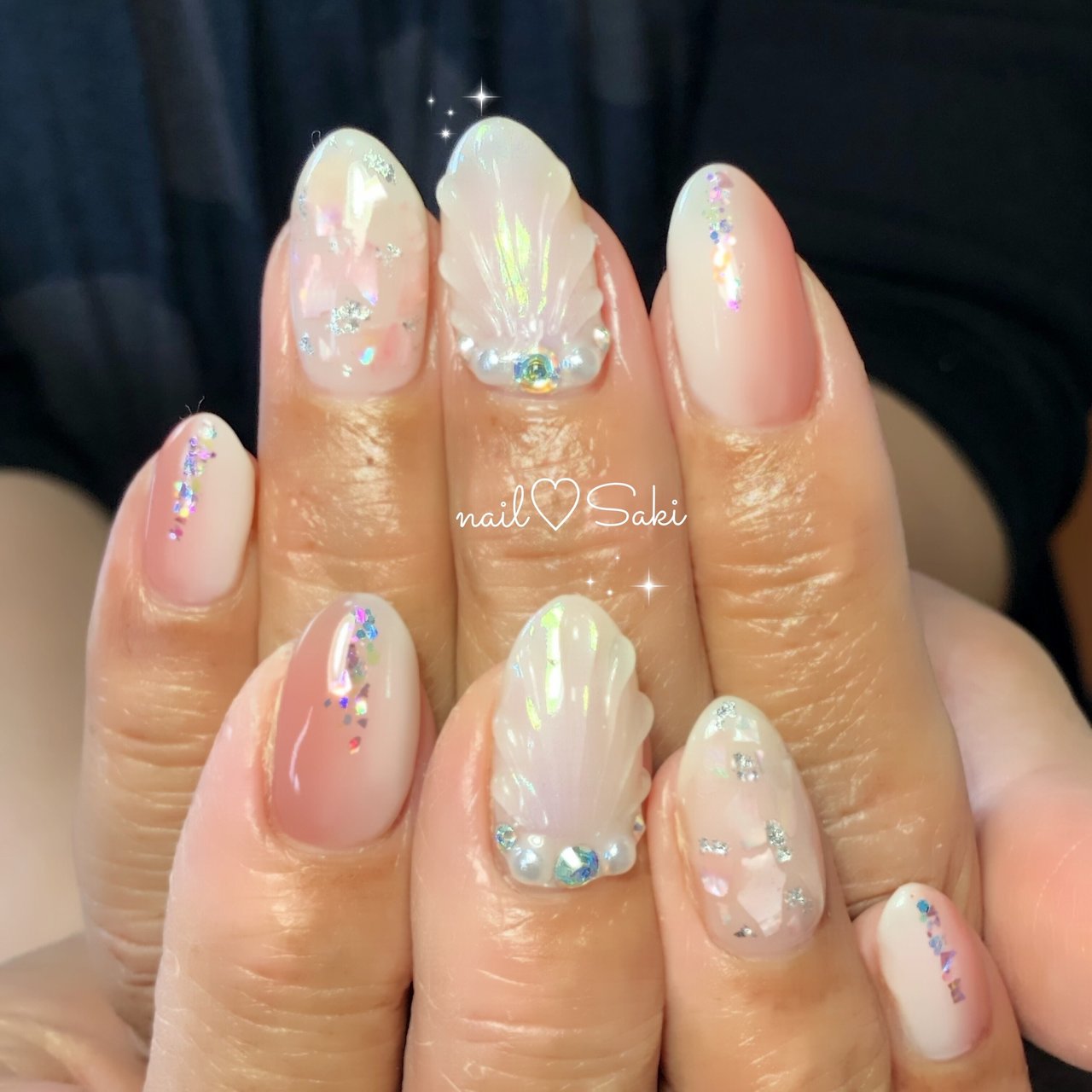 夏 海 浴衣 ハンド グラデーション Nail Sakiのネイルデザイン No ネイルブック