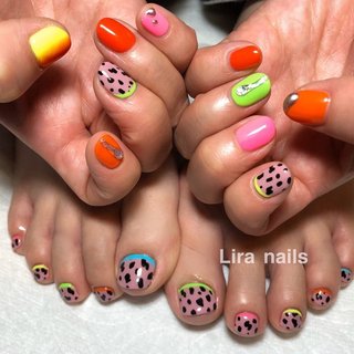 人気順｜レオパード(ヒョウ柄)/しずくのネイルデザイン｜ネイルブック