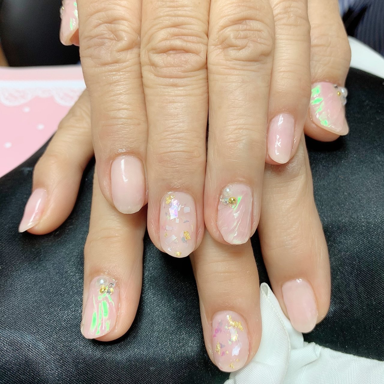 夏 海 オフィス ハンド シェル Kyoko K Knailのネイルデザイン No ネイルブック