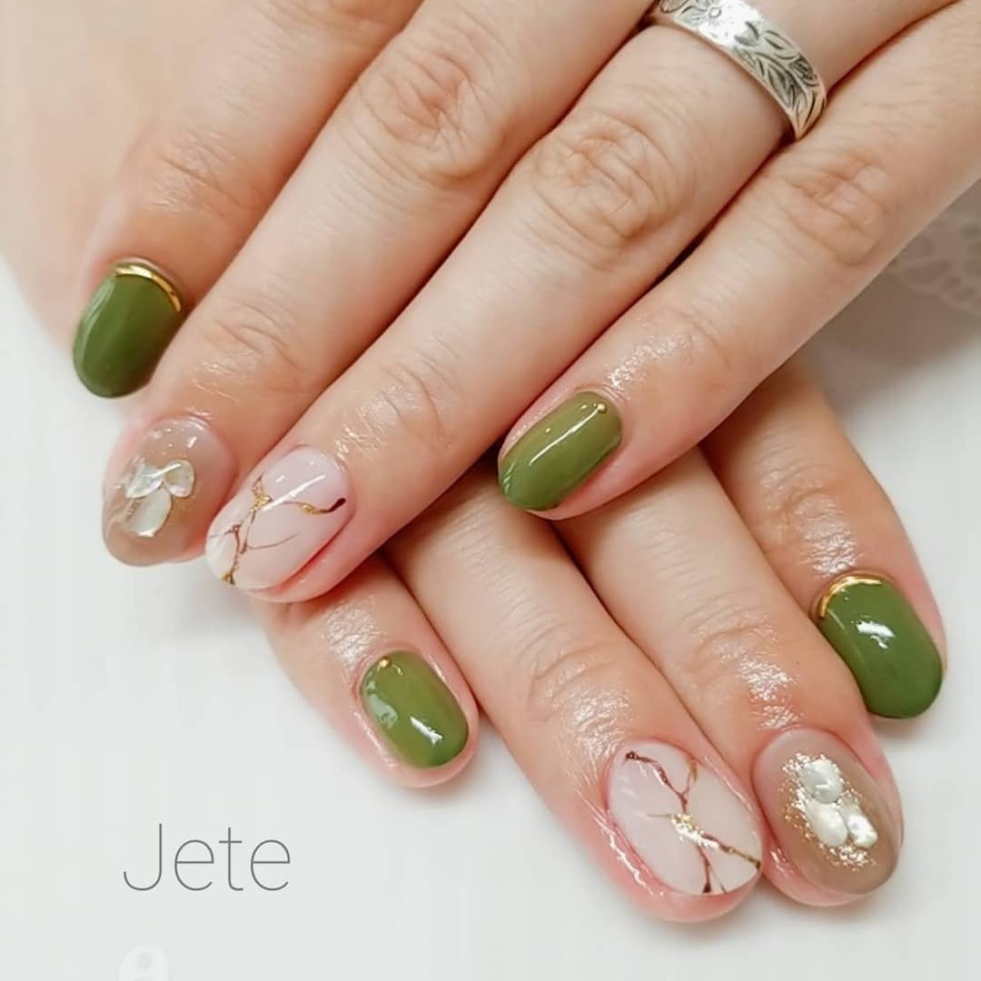 夏 オールシーズン ハンド ワンカラー シェル Nail Jete19のネイルデザイン No ネイルブック