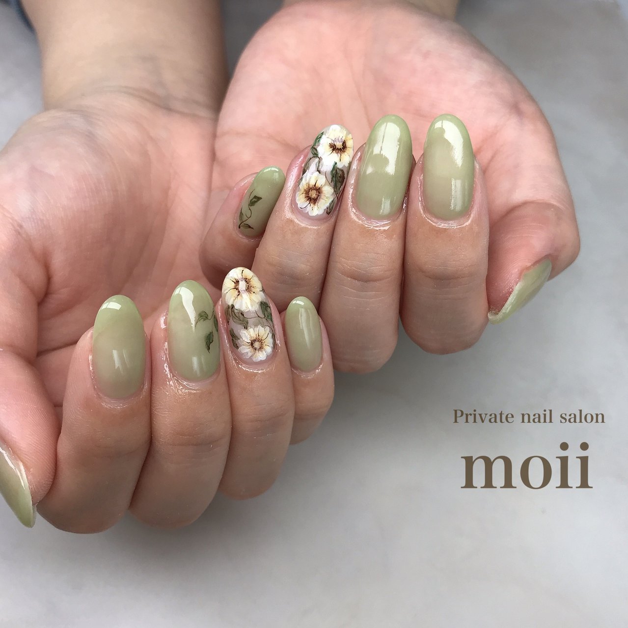夏 パーティー デート ハンド フラワー Nail Salon Moiiのネイルデザイン No ネイルブック