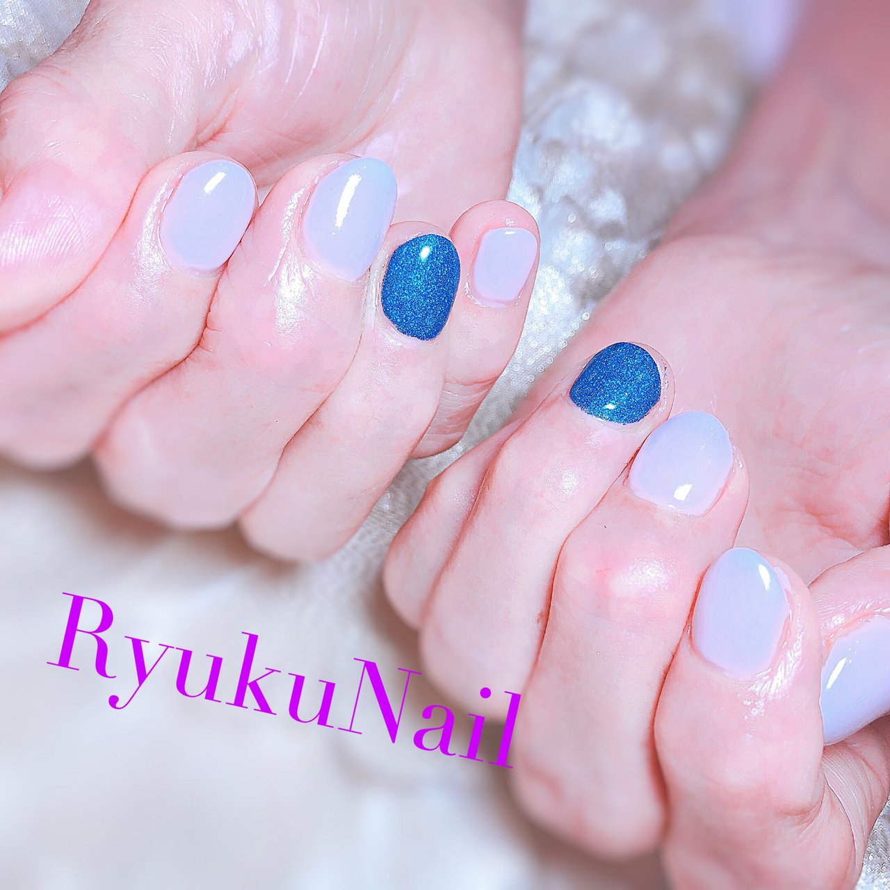 夏 オフィス ハンド シンプル ラメ Ryukunailのネイルデザイン No ネイルブック