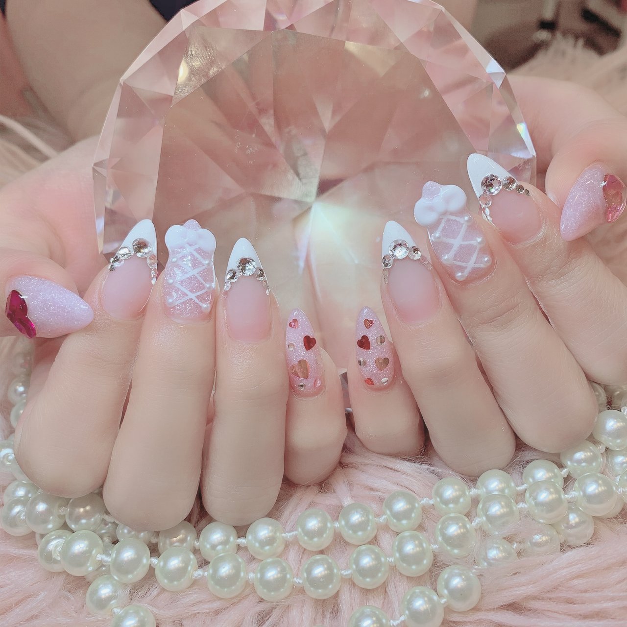 オールシーズン 浴衣 ライブ ブライダル ハンド Emu Nail エミューネイル のネイルデザイン No ネイルブック