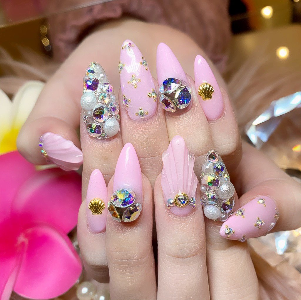 夏 海 リゾート 浴衣 ハンド Emu Nail エミューネイル のネイルデザイン No ネイルブック