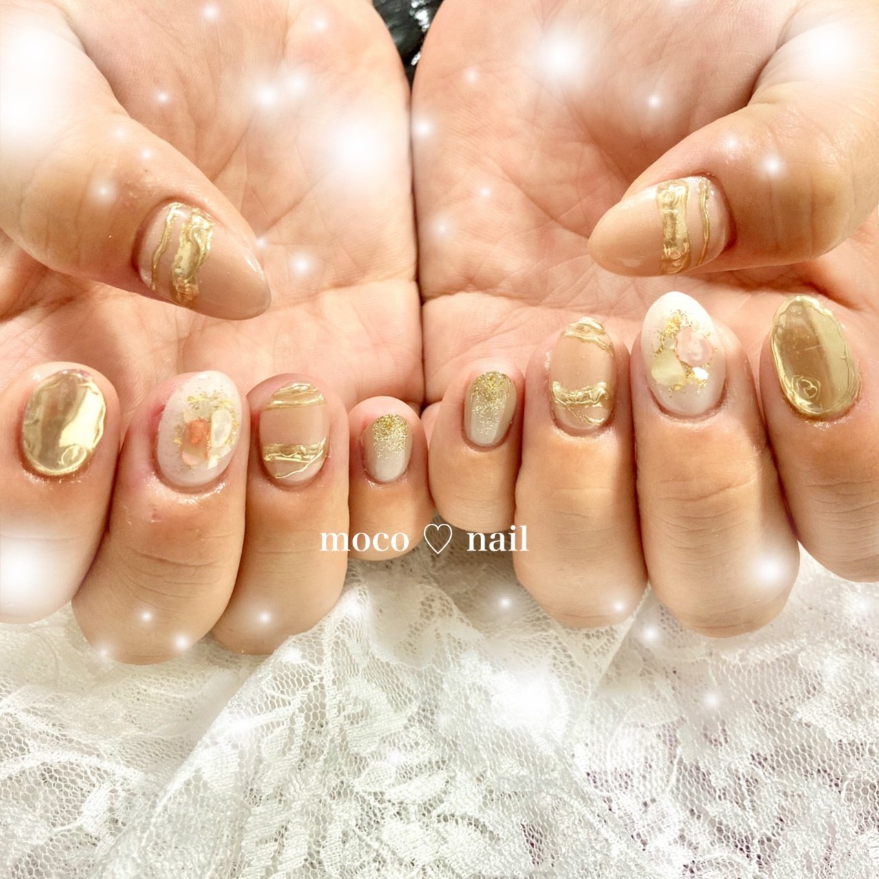 ハンド シェル ミラー Moco Nailのネイルデザイン No ネイルブック