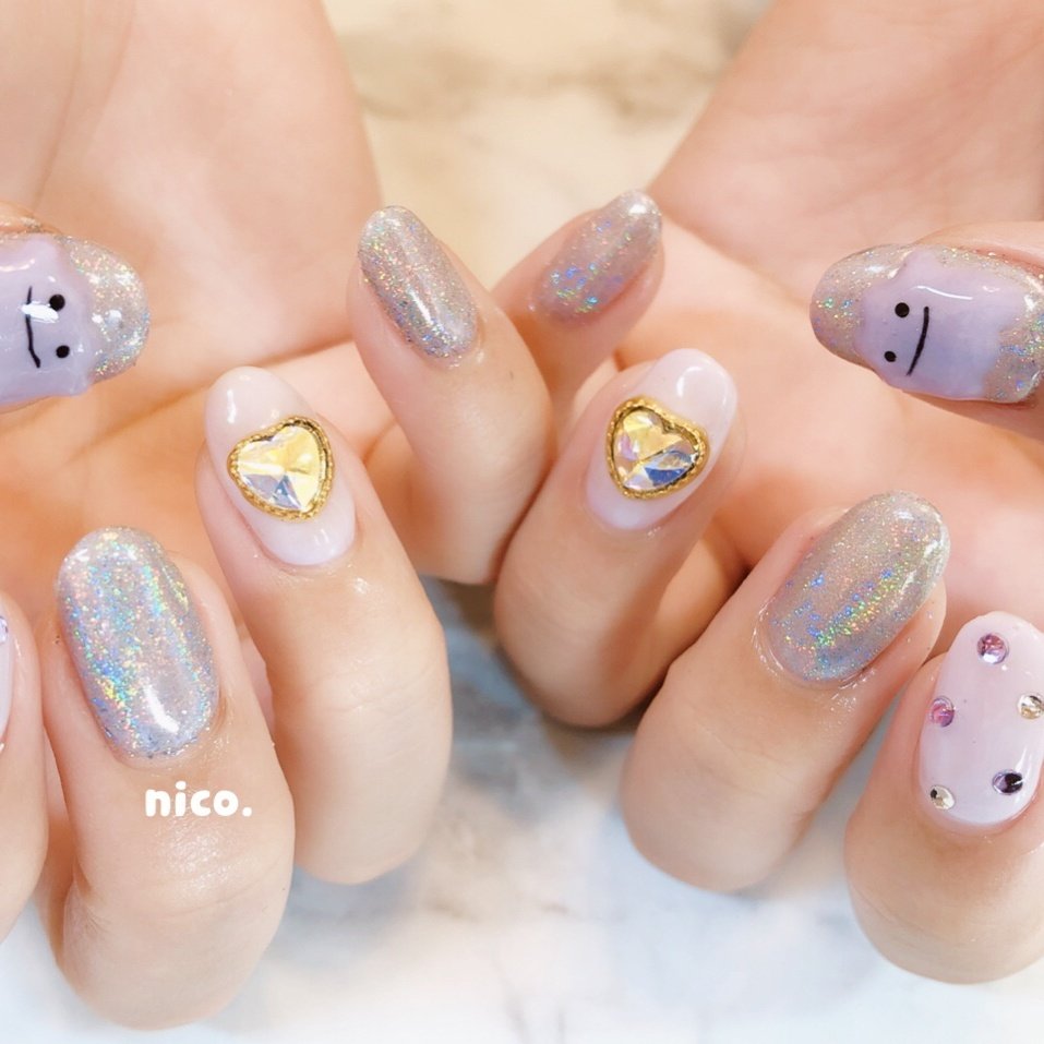 ハンド パープル Nailsalon Nico のネイルデザイン No ネイルブック