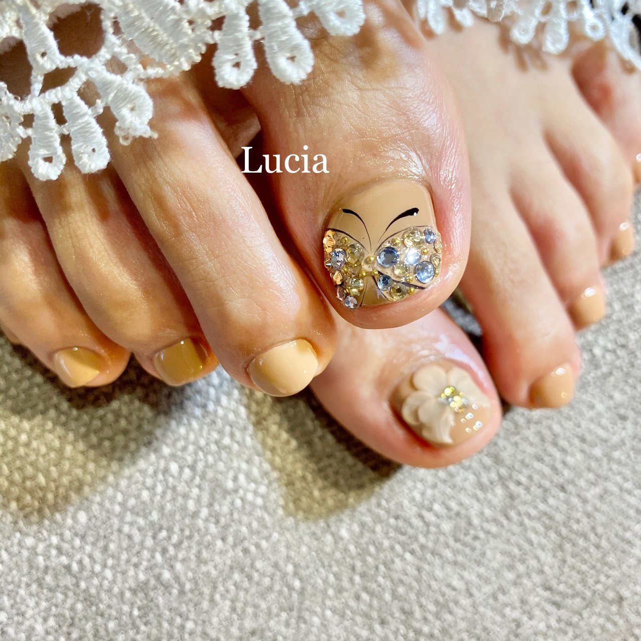 夏 秋 旅行 海 フット Nail Luciaのネイルデザイン No ネイルブック