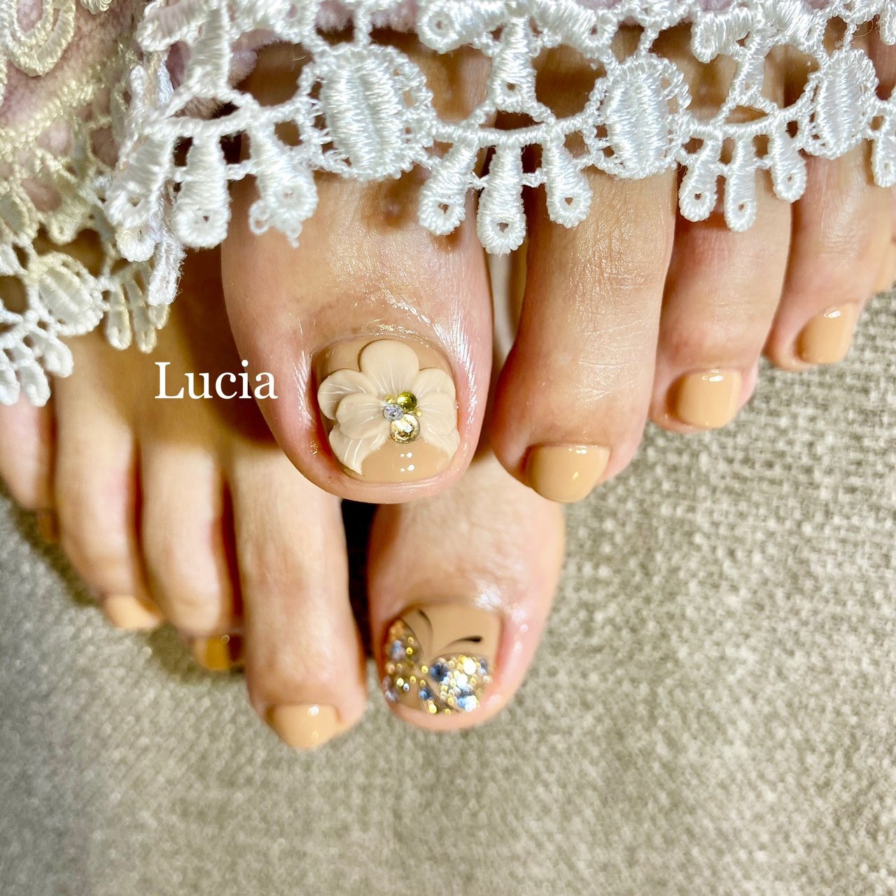 夏 秋 旅行 海 フット Nail Luciaのネイルデザイン No ネイルブック