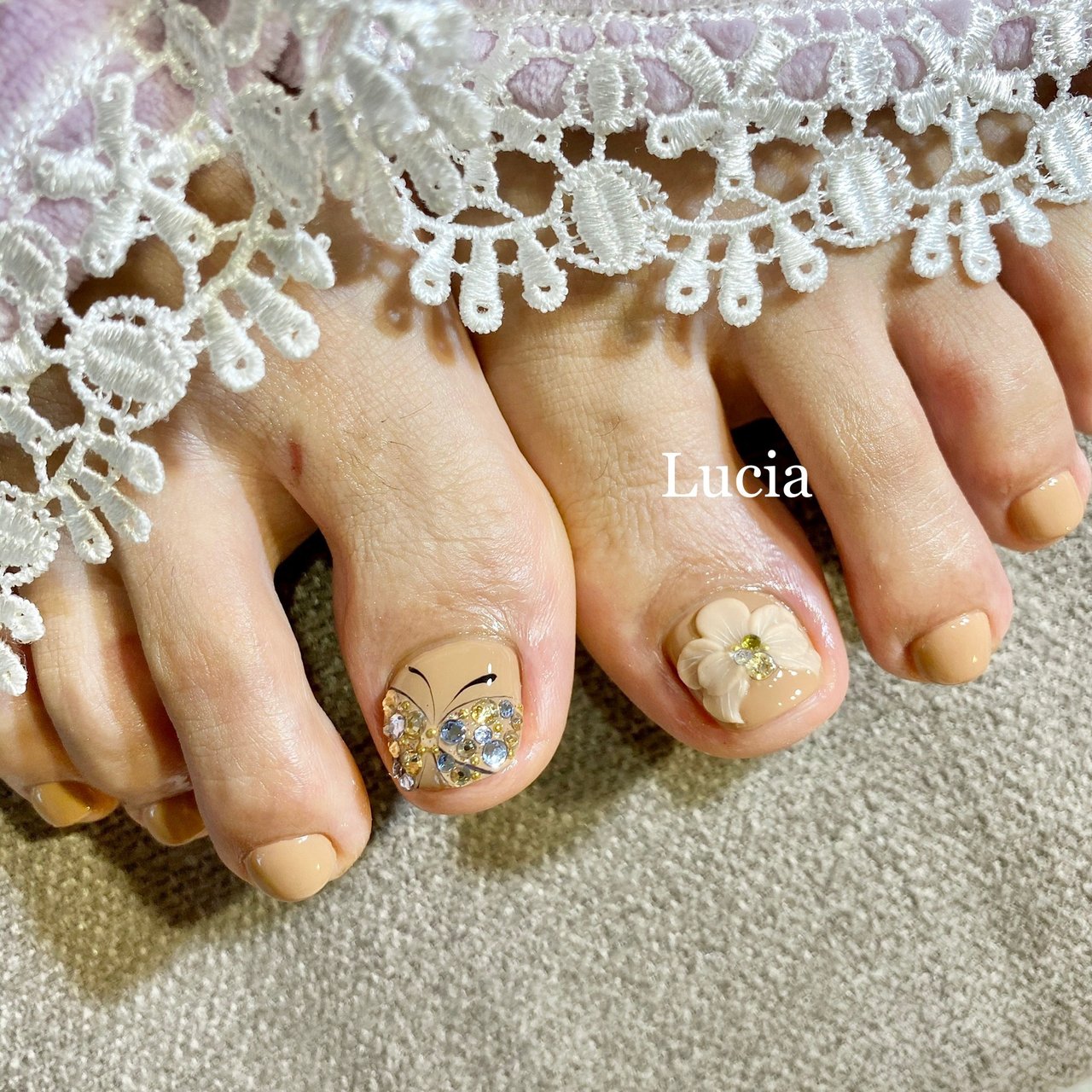 夏 秋 旅行 海 フット Nail Luciaのネイルデザイン No ネイルブック