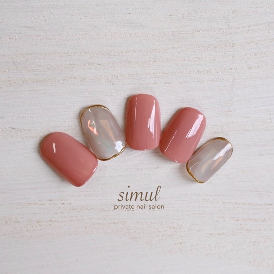 夏 オールシーズン シンプル ワンカラー オーロラ Simul シムール のネイルデザイン No ネイルブック