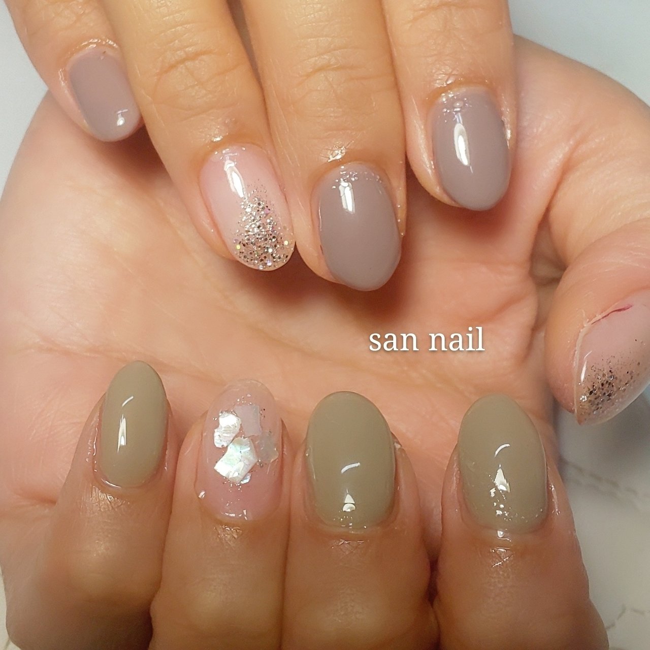 夏 秋 オールシーズン オフィス ハンド San Nailのネイルデザイン No ネイルブック