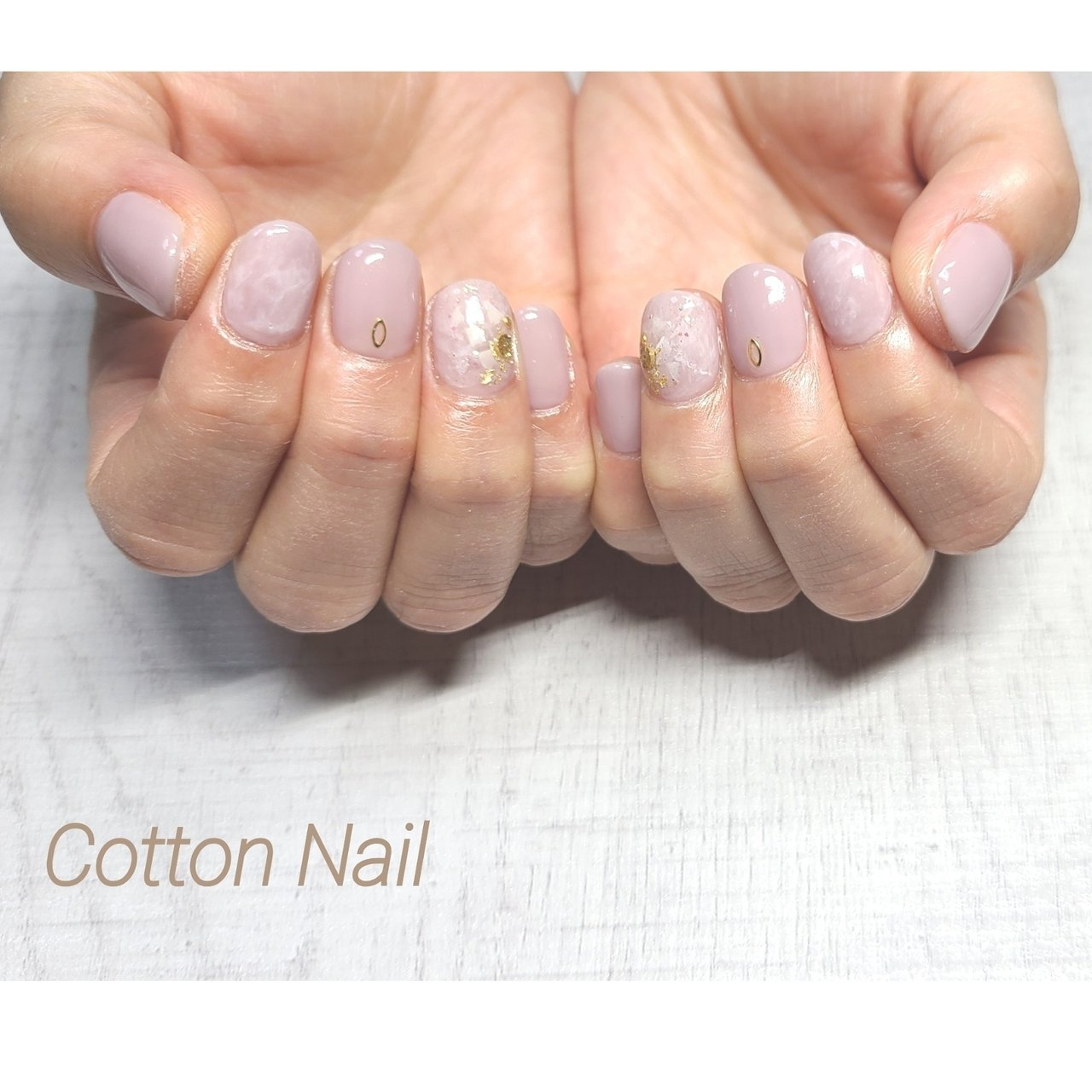 夏 ハンド 大理石 ミディアム ピンク Cotton Nailのネイルデザイン No ネイルブック