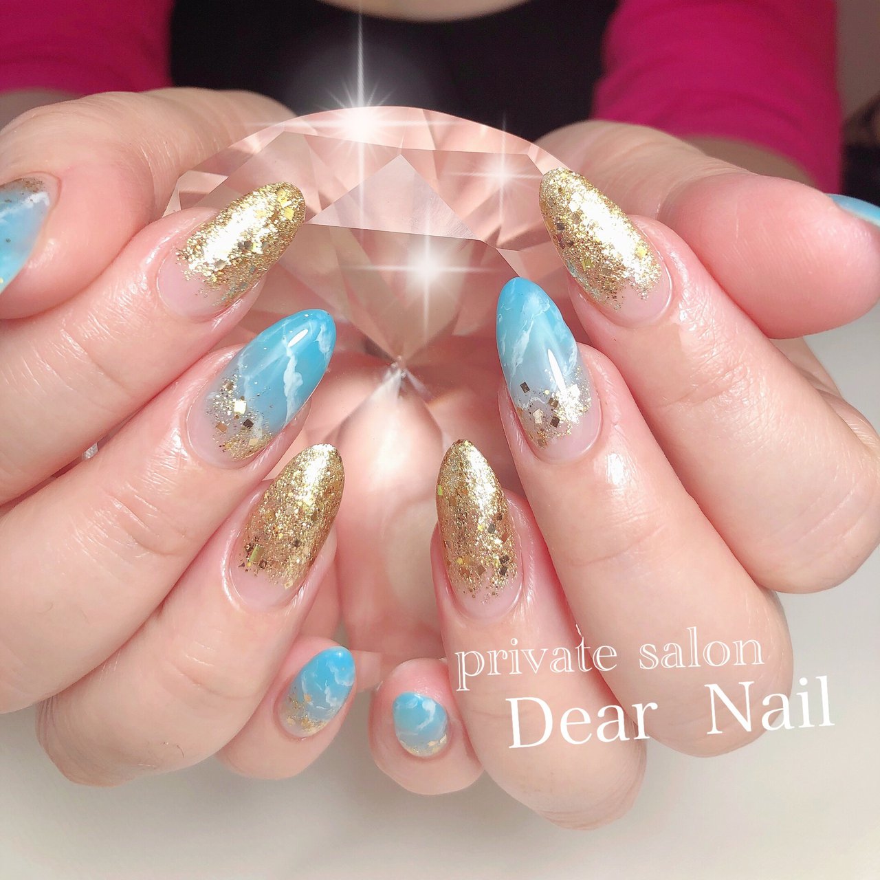 夏 海 リゾート ハンド グラデーション Dearnail39のネイルデザイン No ネイルブック
