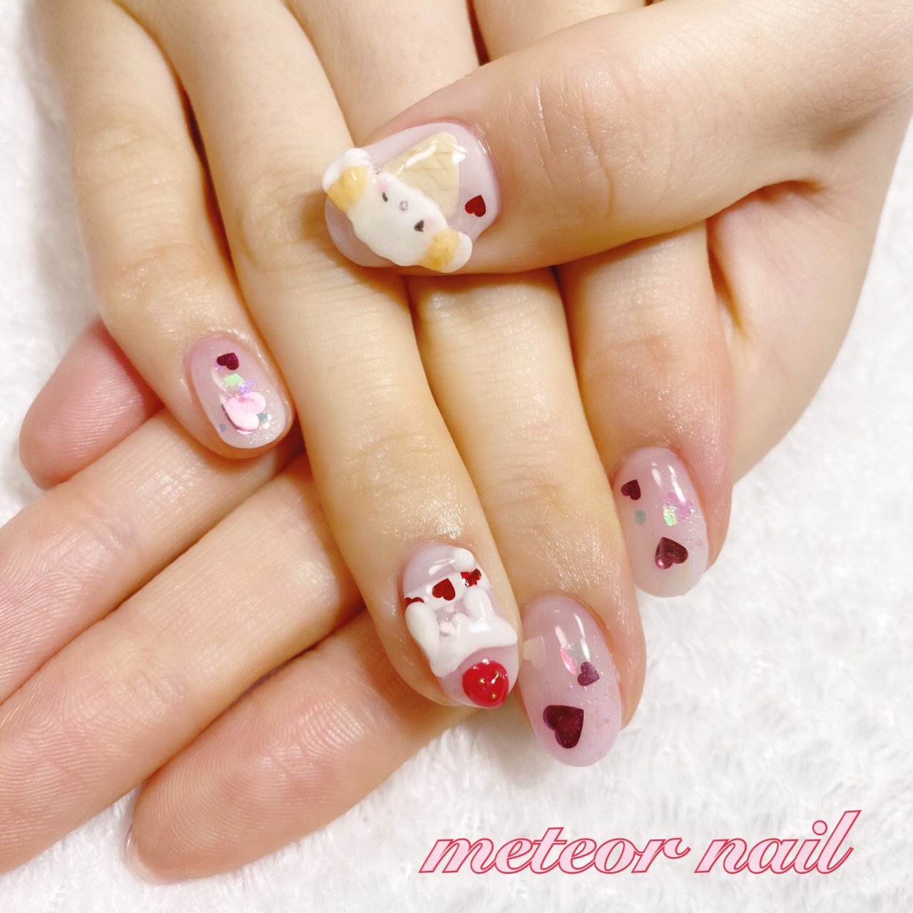 オールシーズン ハンド グラデーション ホログラム キャラクター Meteornail ミーティアネイルのネイルデザイン No ネイルブック