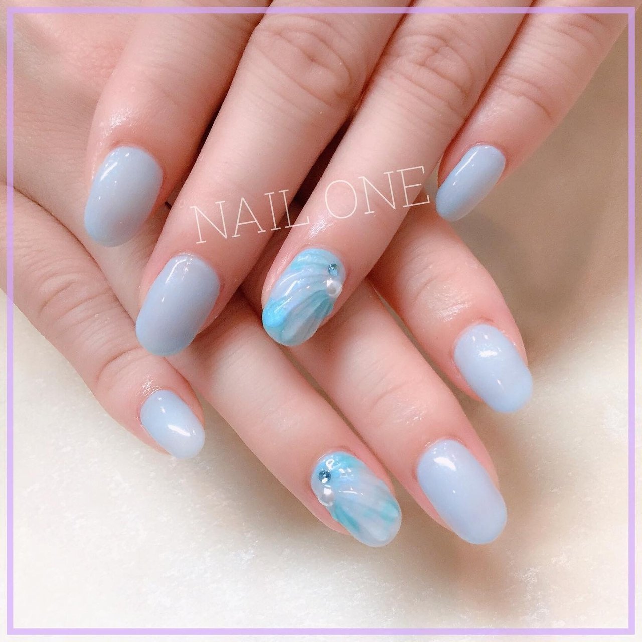 夏 オールシーズン リゾート ブライダル ハンド Nailone Salonのネイルデザイン No ネイルブック