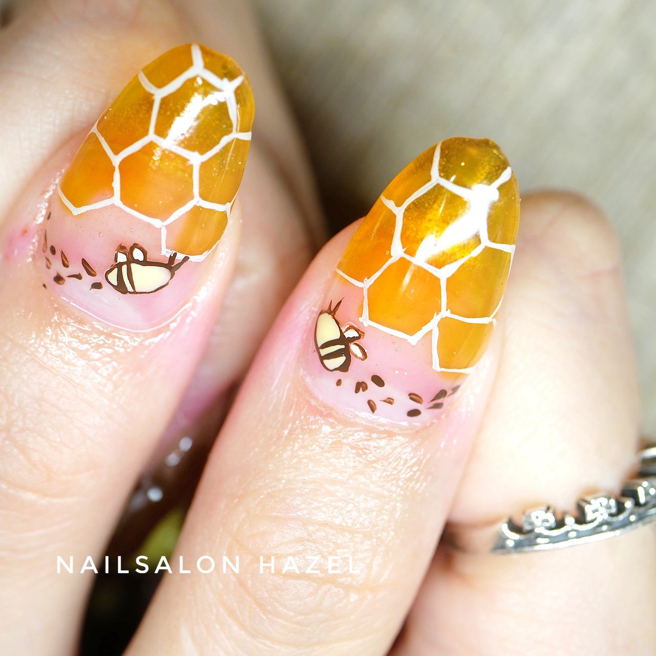 オールシーズン パーティー ハンド キャラクター ロング Nailsalon Hazelのネイルデザイン No ネイルブック